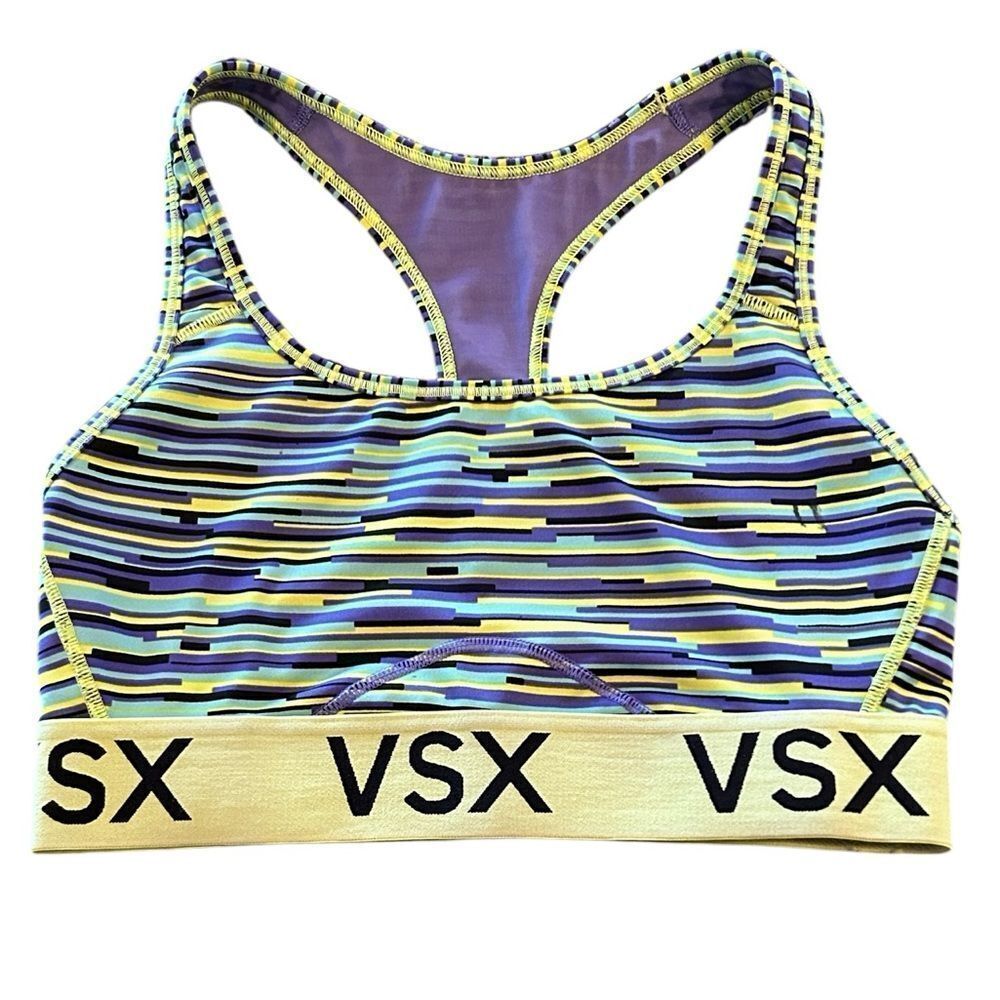 Victoria’s Secret Multicolor Striped Sports Bra